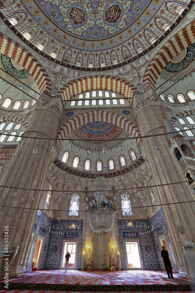 Interier view of Selimiye Mosque