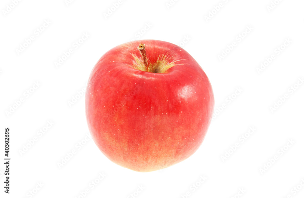 juicy apple isolated on white background