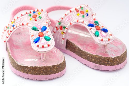 Children's sandals (pair, close up)