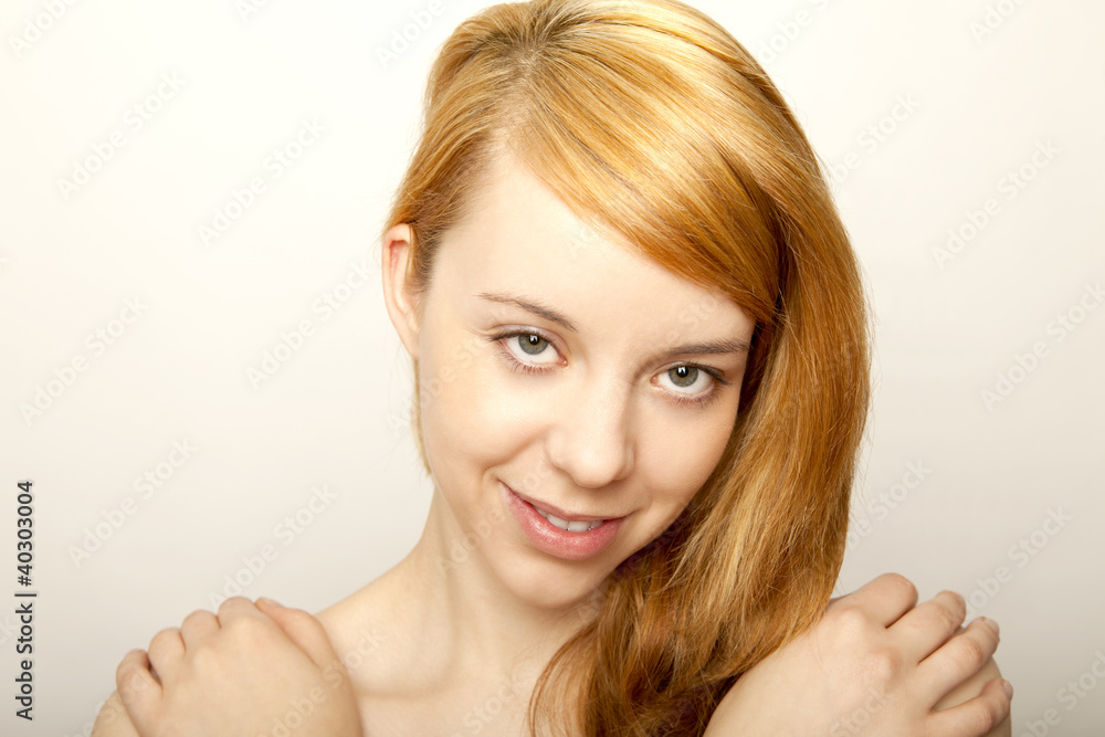 Obraz premium young redhead beautyful girl