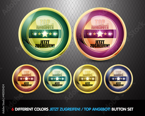 Colorful Top Angebot! Button set