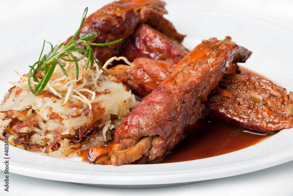 Traditional German Beef Rouladen Stuffed with Vegetable Traditional German Beef Rouladen Stuffed with Vegetable