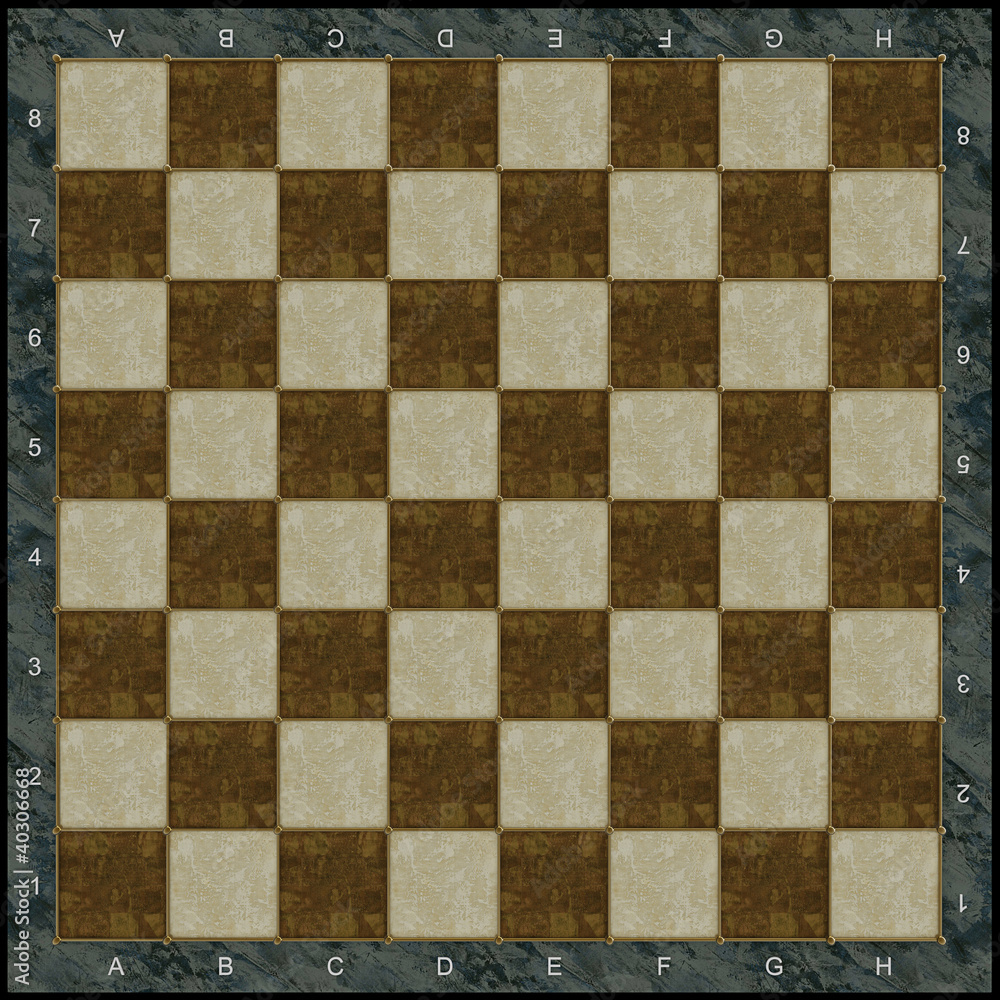 Stone chess board with gold incrustation Stone chess board with gold incrustation