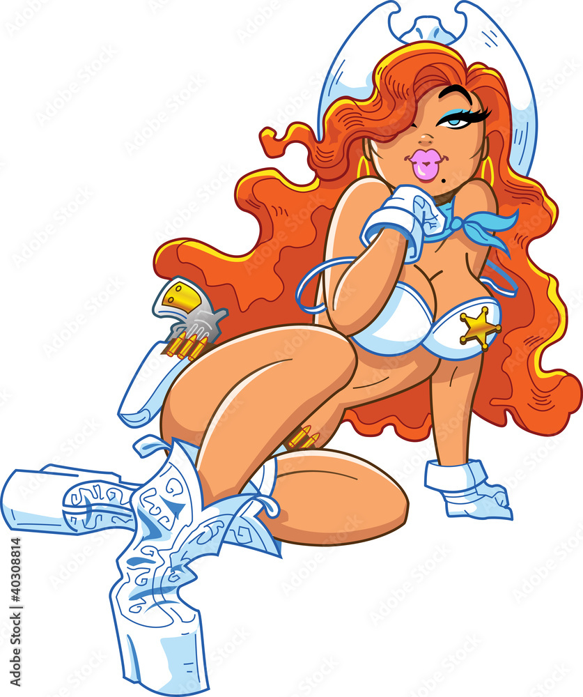 Fototapeta premium Cowgirl Sheriff