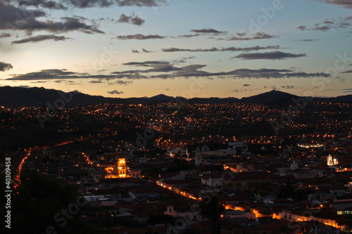 Sucre in the Setting Sun, Bolivia, South America © geeza21