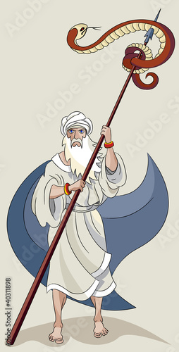 Moses and serpent