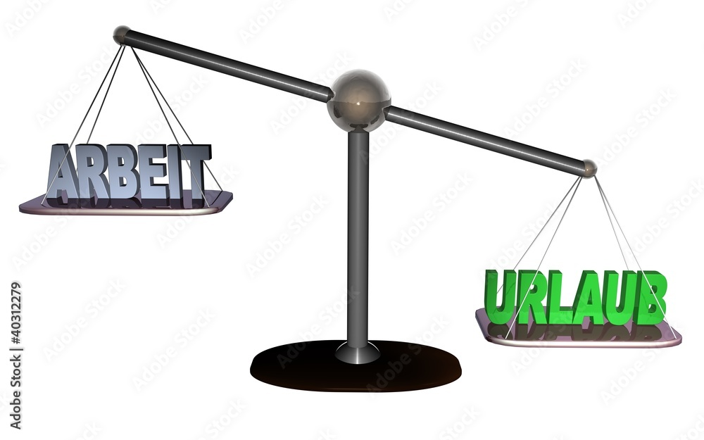 3D Waage3 - ARBEIT - URLAUB 3D Waage3 - ARBEIT - URLAUB