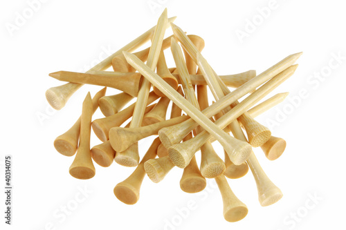 A group of Long Bamboo Golf tees (Big peg) 76mm photo