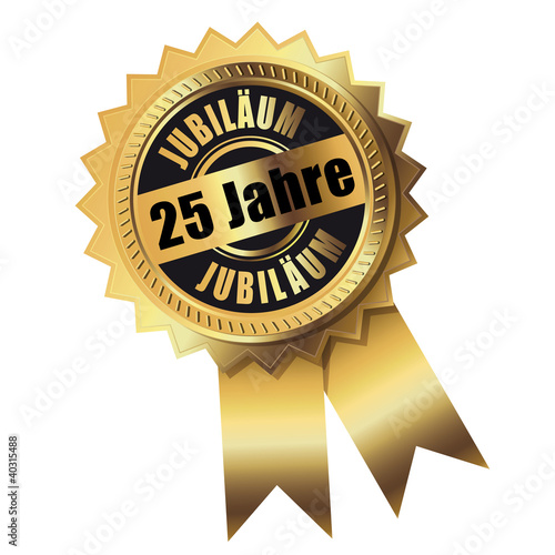 25 Jahre - Jubiläum gold