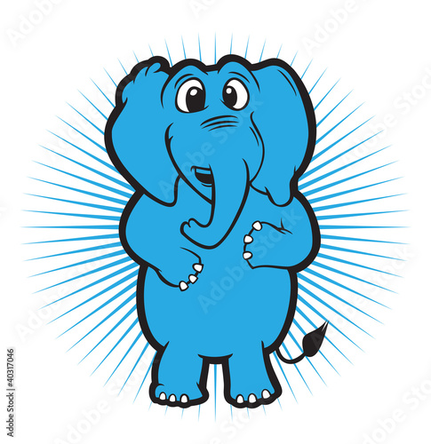 Elephant cartoon vector