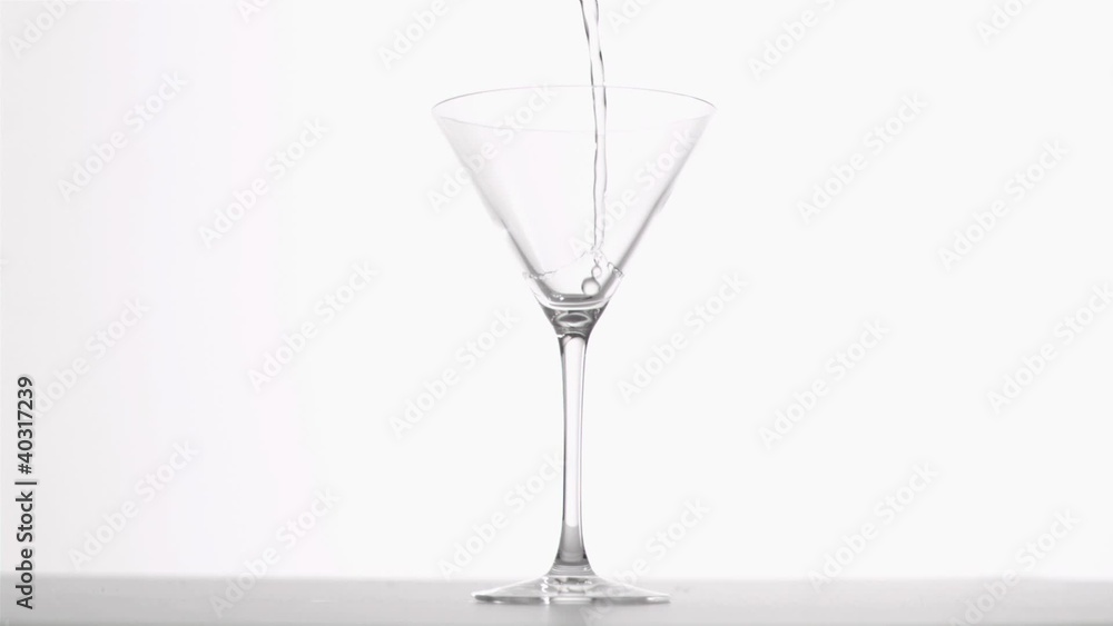 Gin poured in super slow motion Gin poured in super slow motion