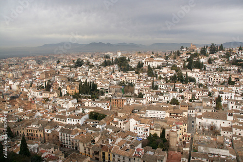 View of a residential area in the city of Granada, Spain © claudiaf65