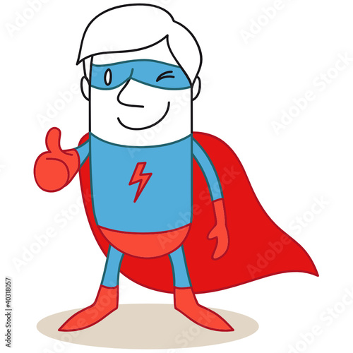 Superheld, Daumen hoch