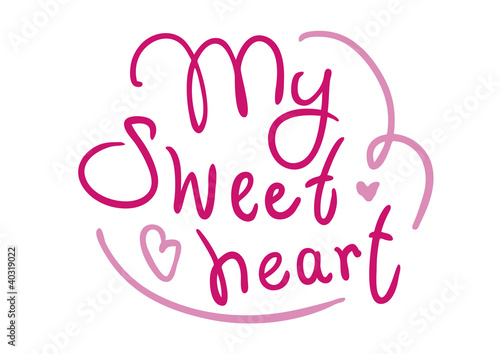 Рукописная надпись My Sweetheart