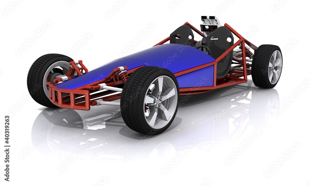 3D rendered Hobby Sports Car