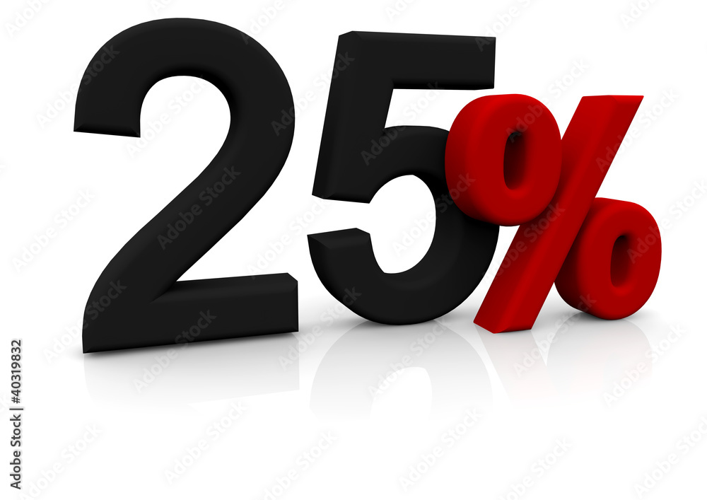25%
