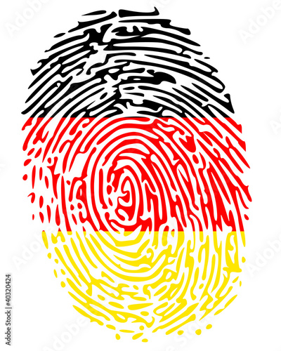 Thumbprint  Flag Colors of Germany