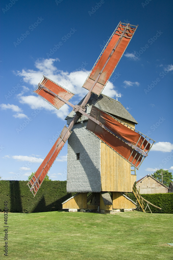 Windmill at summer