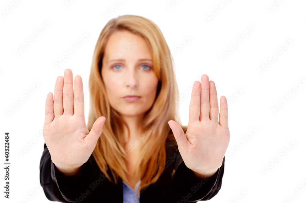 business stop gesture business stop gesture