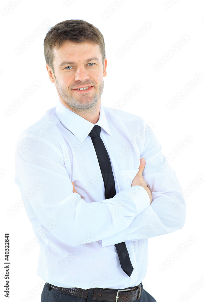 Smiling business man. Isolated over white background Smiling business man. Isolated over white background