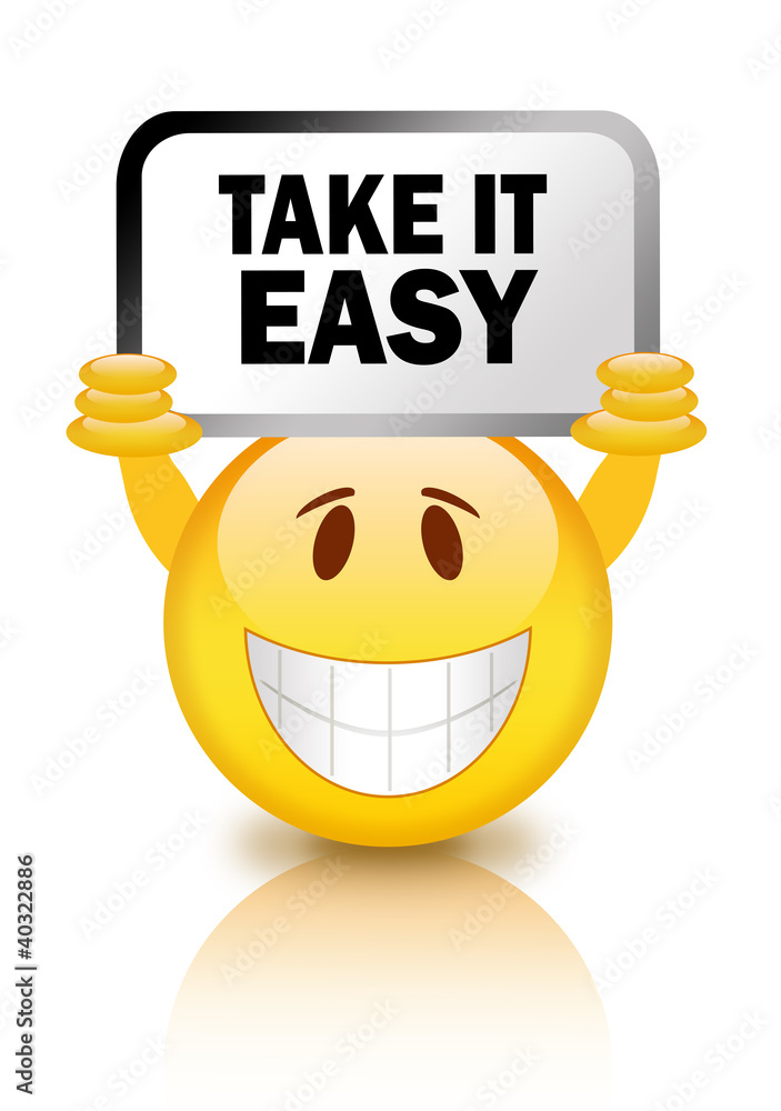 Take it easy smiley StockIllustration Adobe Stock