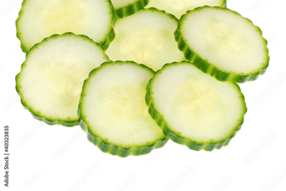 Slices of cucumber Slices of cucumber