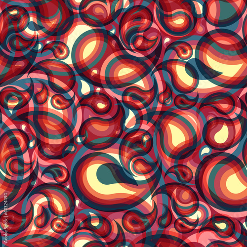 Modern seamless paisley pattern