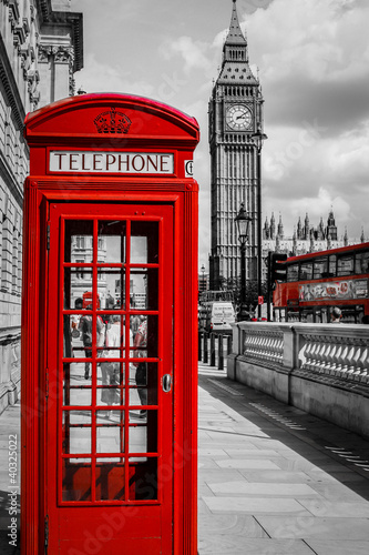 Fototapeta Kabina telefoniczna w Londynie