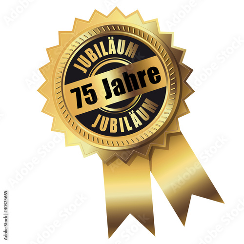 75 Jahre - Jubiläum gold