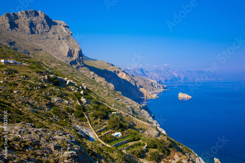 Tableau sur toile grèce,cyclades, amorgos : côte sud