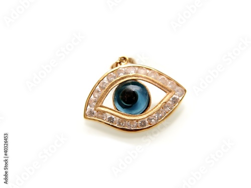 Evil eye with diamonds