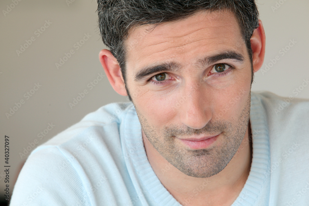 Fototapeta premium Portrait of handsome 30-year-old man