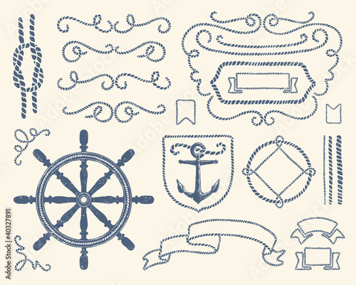 Nautical decoration set