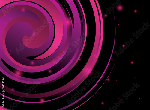 abstract vector background with violet spiral figure