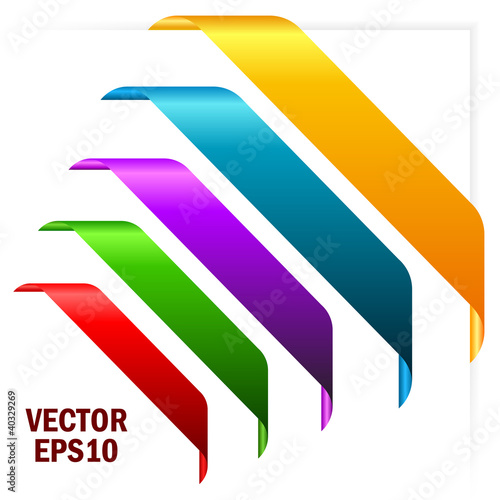 Vector award ribbons set