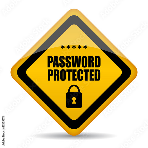 Password protected vector sign