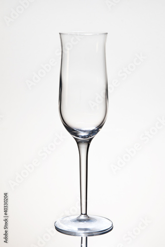 Empty Glass isolated on White