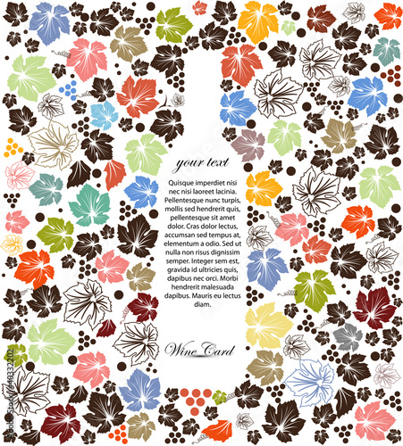 wine card background vector