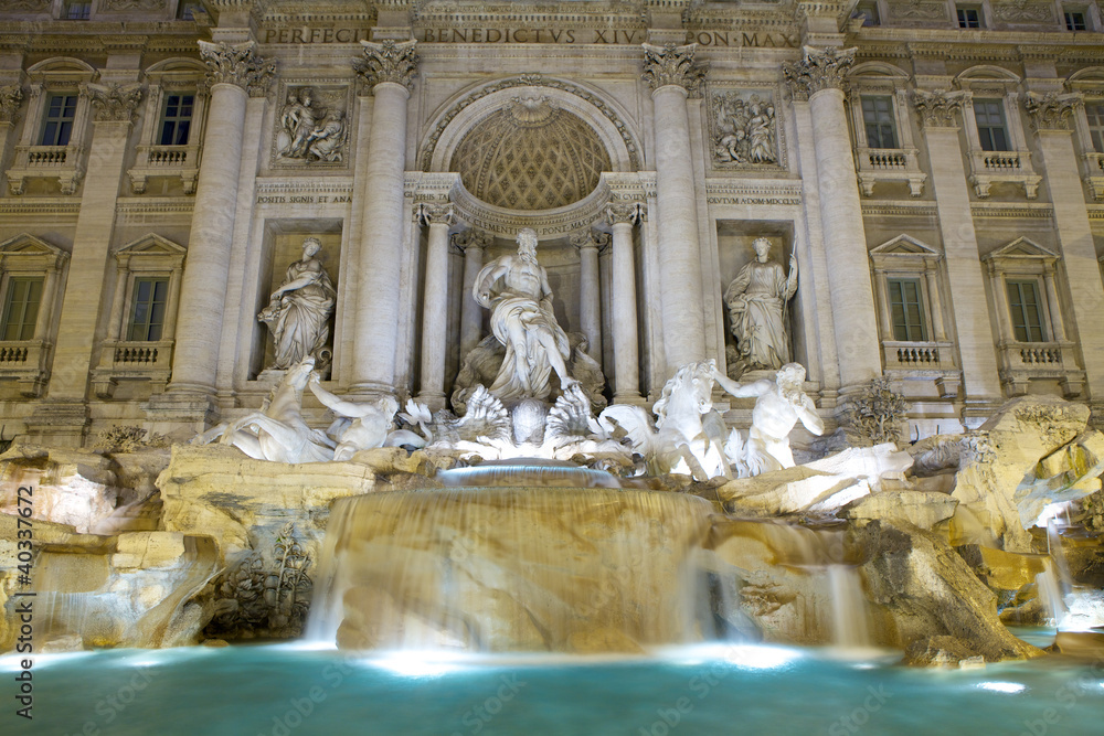 Trevi Fountain , most famous fountain in the world