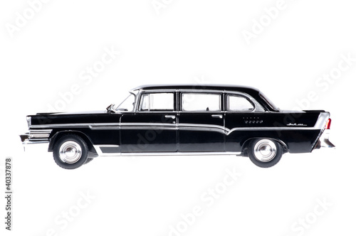 Black  elegant car for a businessman.