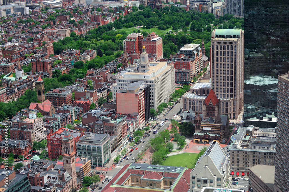 Boston aerial view Boston aerial view