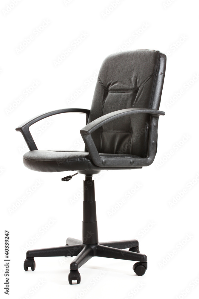 black office chair isolated on white black office chair isolated on white