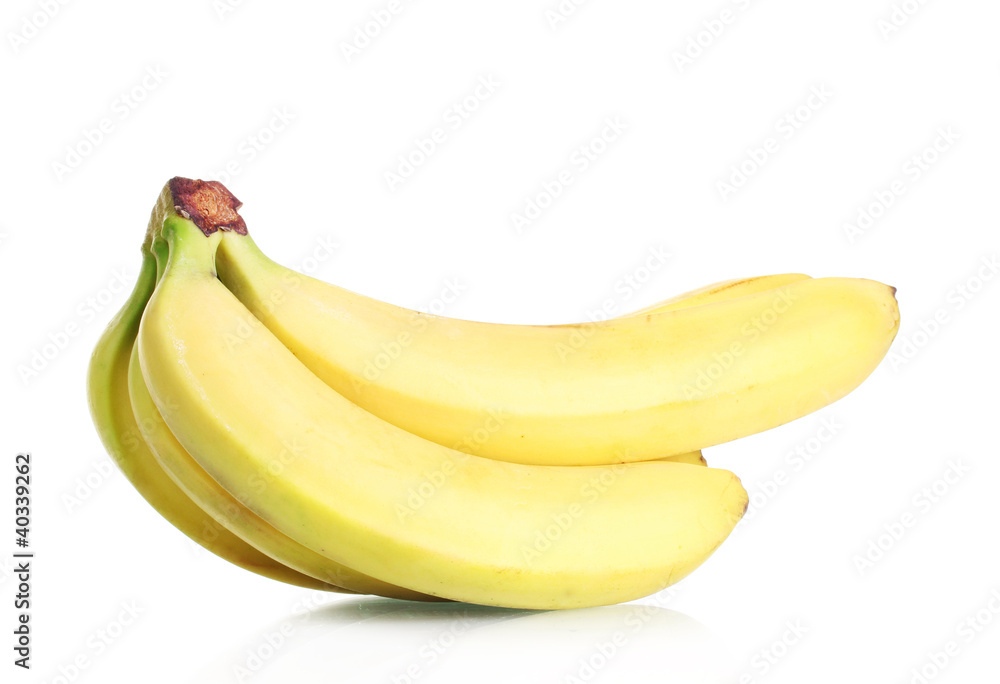 Bunch of bananas isolated on white Bunch of bananas isolated on white