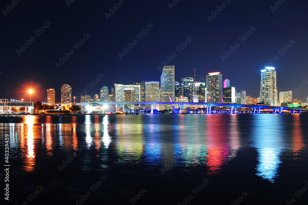 Miami night scene