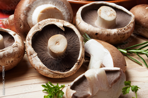 Portabello mushrooms photo