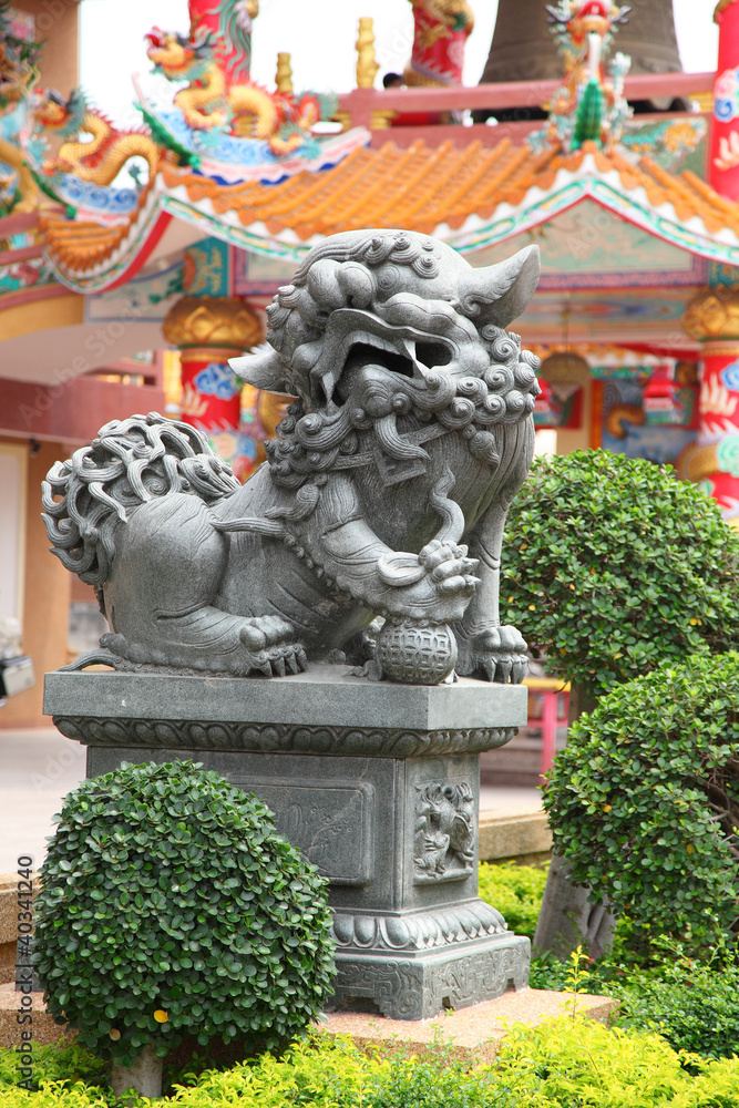 Chinese Lion statue, Thailand