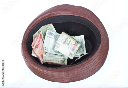 Adventurer Fedora Hat and money