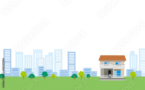 住宅のある風景