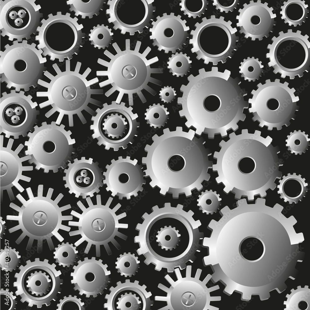 gears on black gears on black