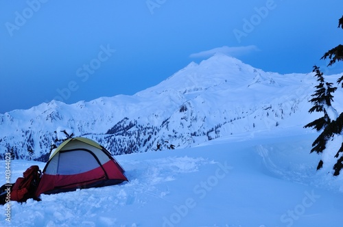 Snow Camping at Huntoon Point photo